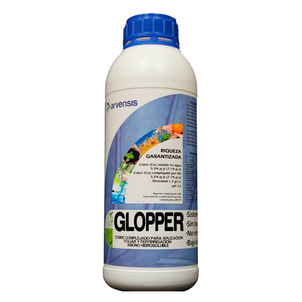GLOPPER (cobre complejado con ácido glucónico)- Arvensis Agro. (20 L)